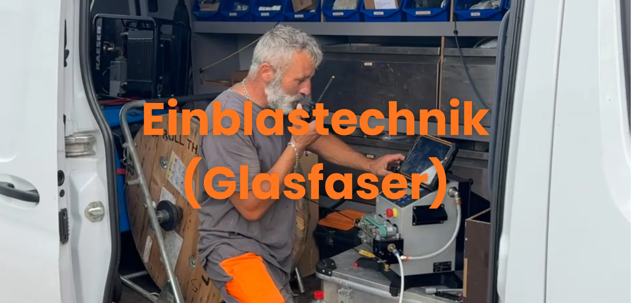 Einblastechnik (Glasfaser)