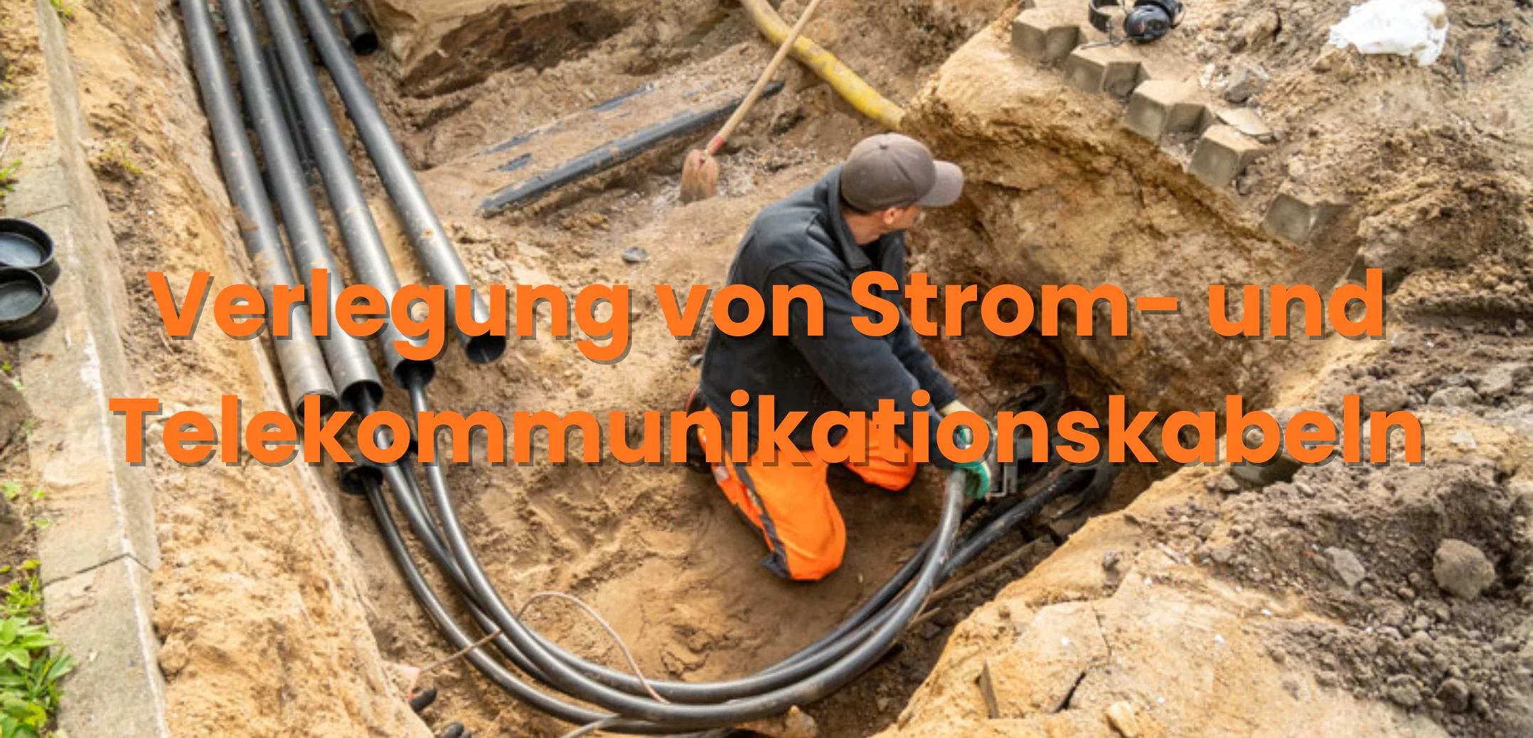 Verlegung von Strom- und Telekommunikationskabeln